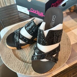 Corkys Sparkler Rhinestone Wedges New